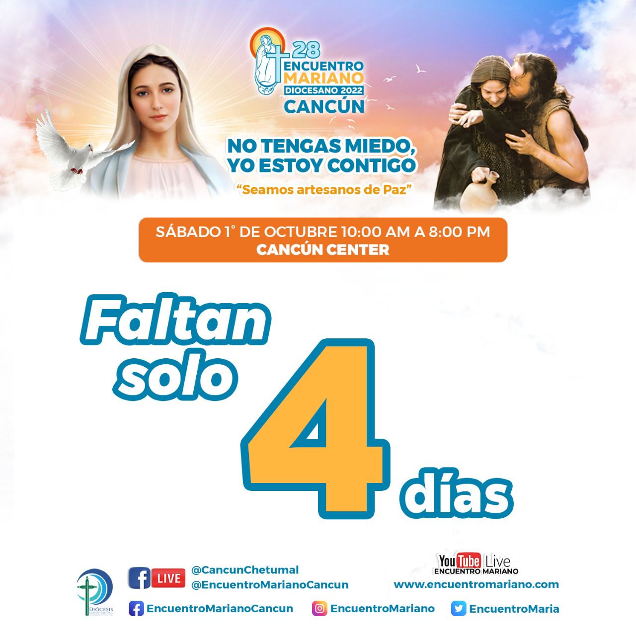 No te pierdas el 28 Encuentro Mariano en Cancún 
