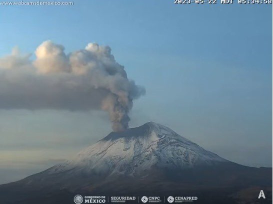 Resumen de lo sucedido con el Popocatépetl durante el fin de semana