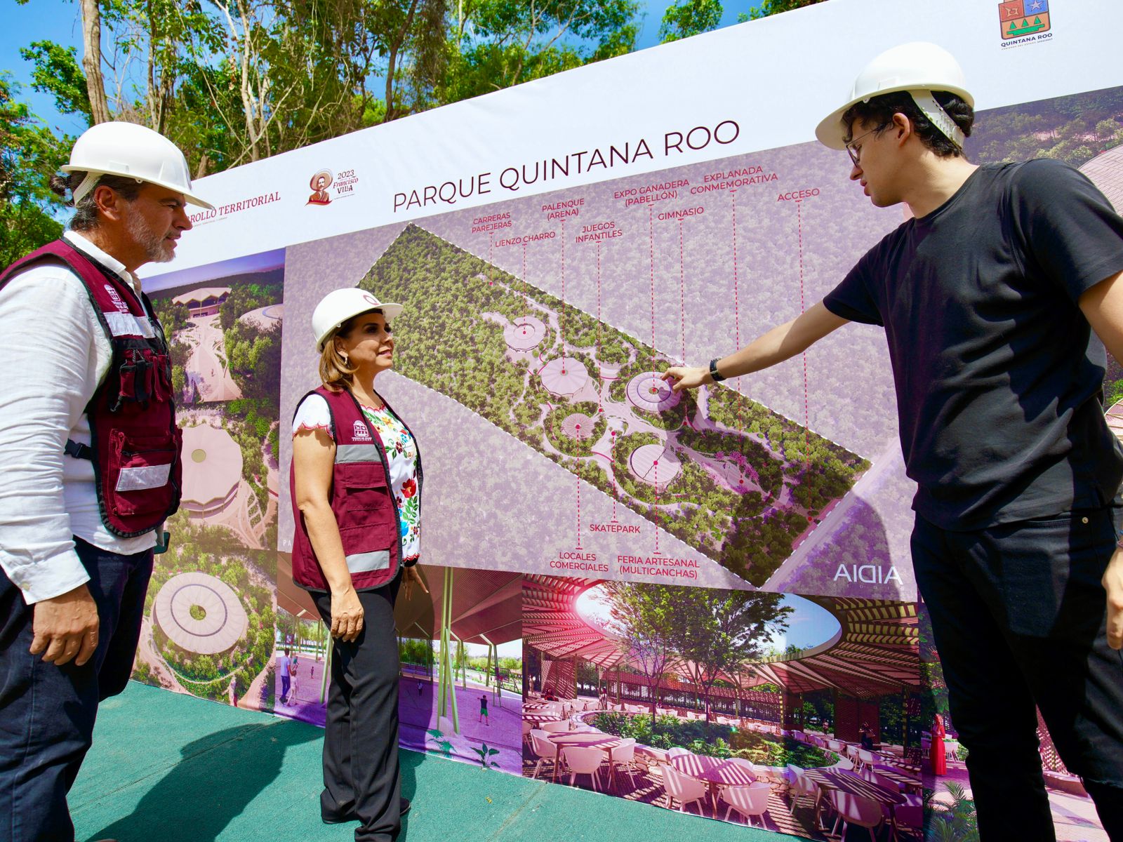 Continúa construcción del Parque Quintana Roo en Chetumal