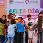Reafirman derechos infantiles y promueven la integración familiar en festival del Día de la Niña y del Niño en Cancún