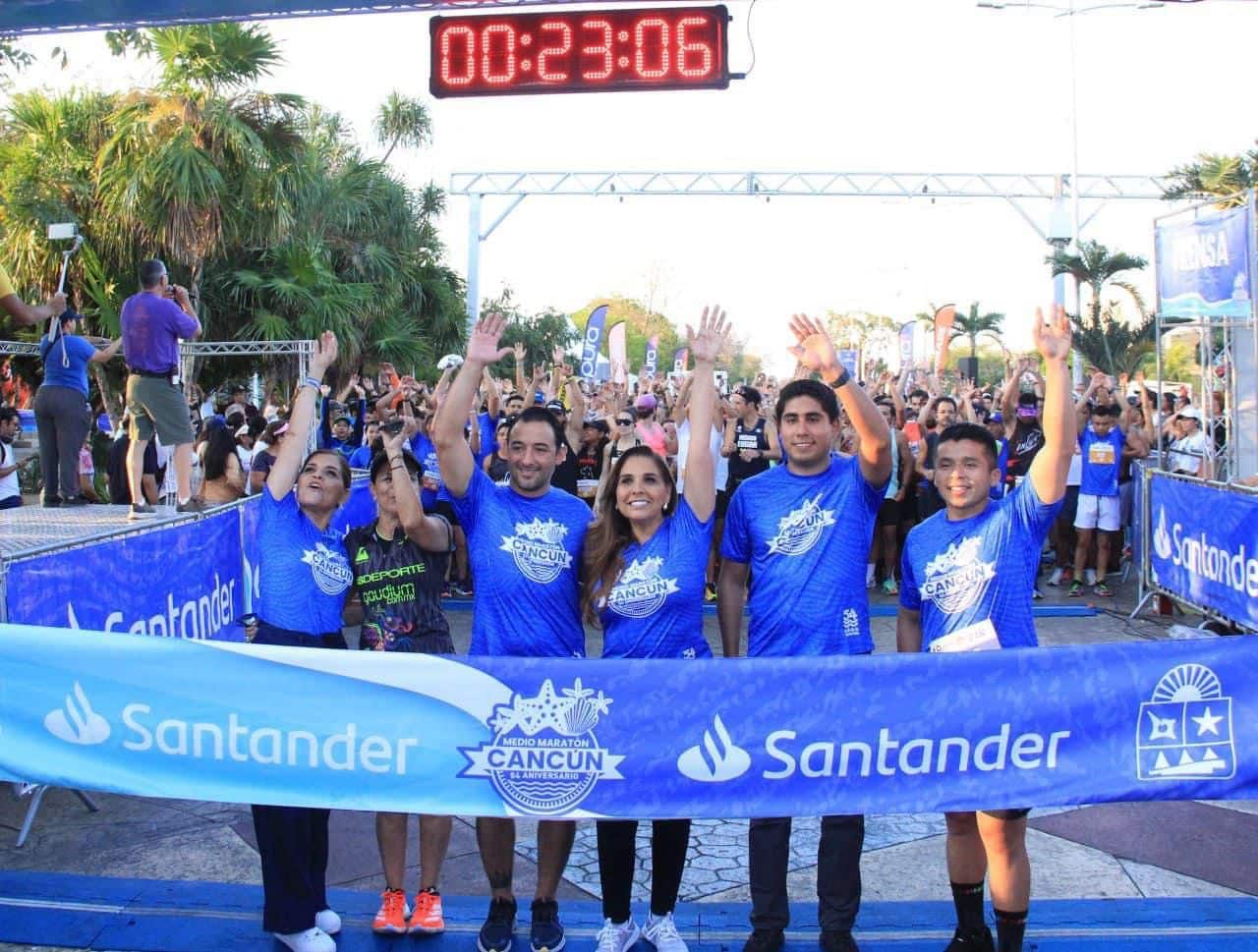 Así se vivió el Medio Maratón en Cancún