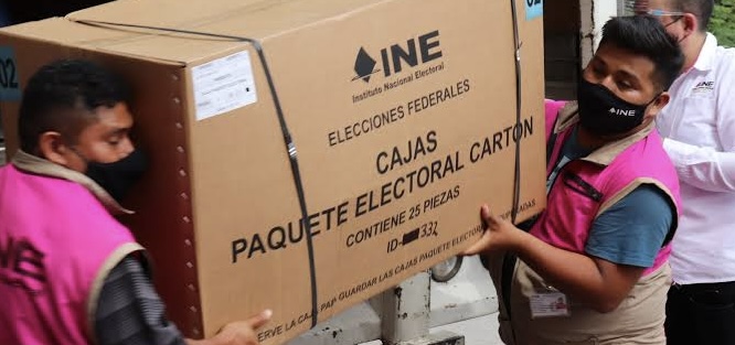 Quintana Roo recibe material electoral para el domingo 2 de junio
