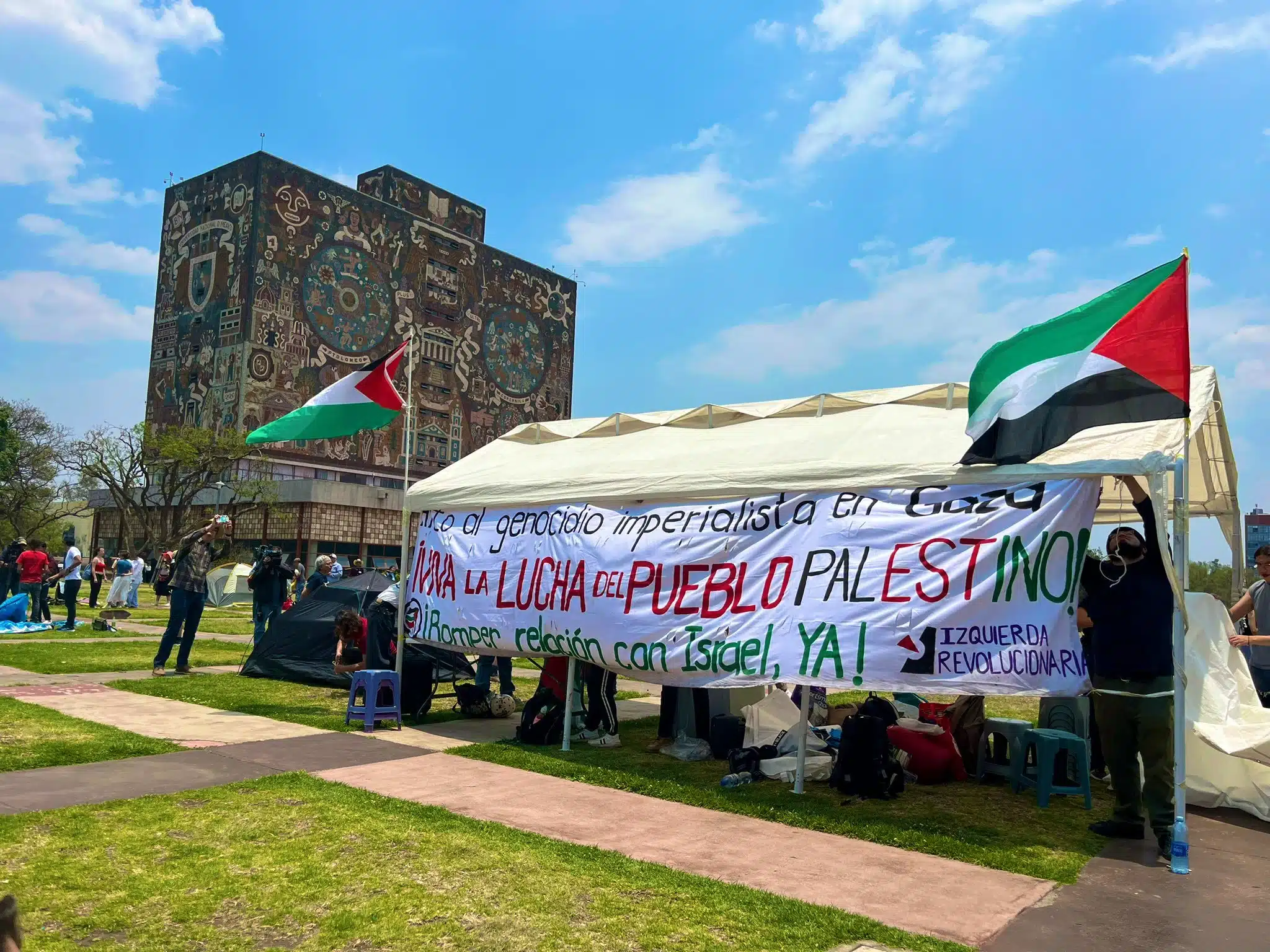 Las protestas universitarias en solidaridad con Gaza llegan a México