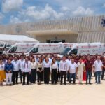 Reciben 31 ambulancias de urgencias y cuidados intensivos para fortalecer la atención pre hospitalaria en Quintana Roo